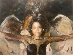 Berdina, Lady Guardian, Oil-pastel
